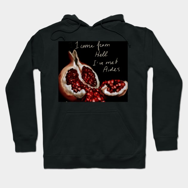 Pomegranate, Greek mythology, Aedes, Hell, aesthetics, dark academia Hoodie by AGRHouse